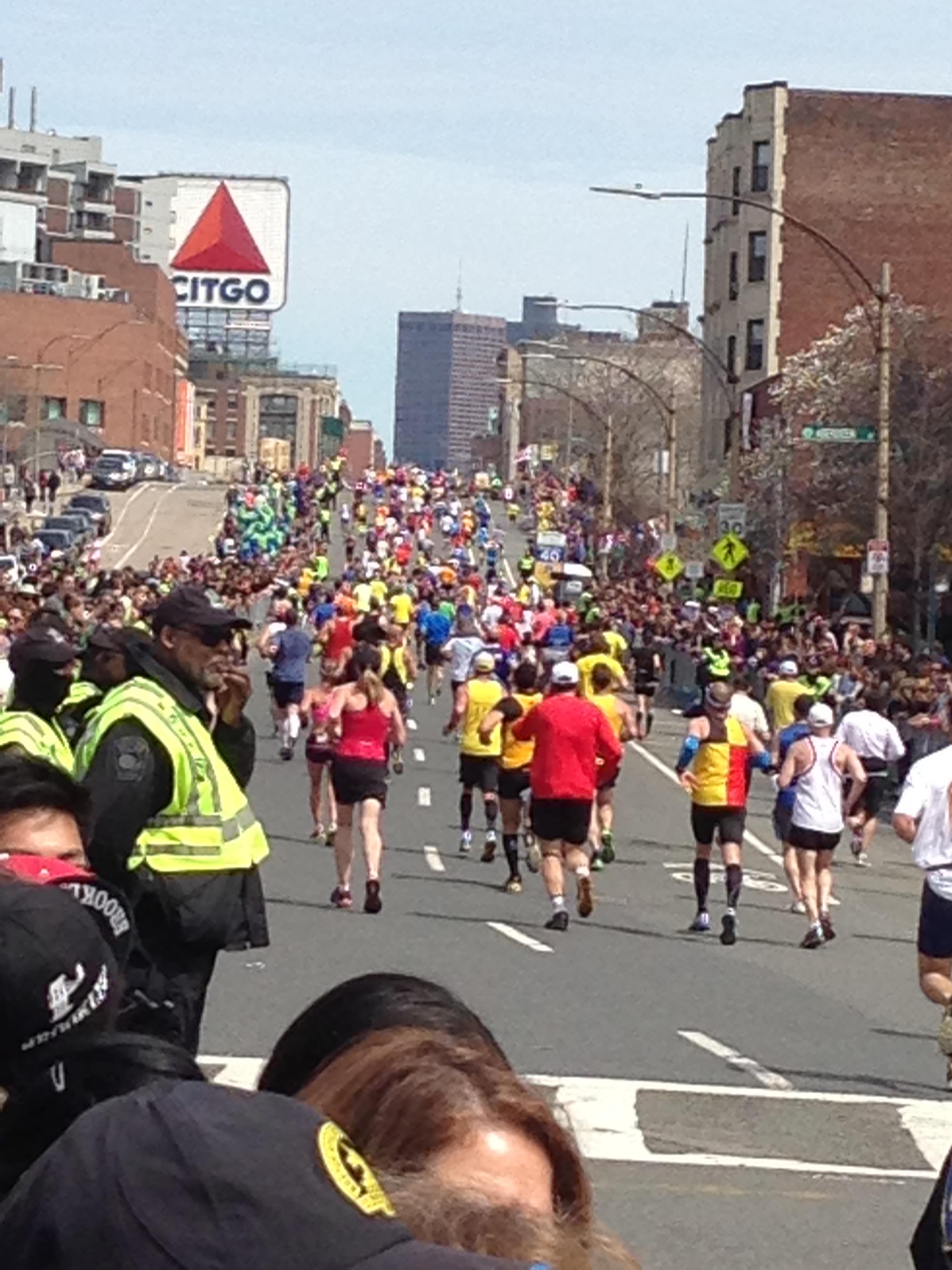 The annual Boston Marathon. On Monday (April 15), bombs exploded at the finish line, killing three and injuring hundreds. Source: Katherine Smith/Arbitrage Magazine