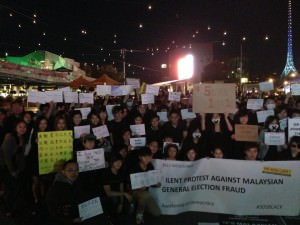 May 11th Protest at the Federation Square in Melbourne