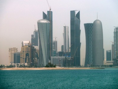 Doha Skyline by Shaun Dunphy