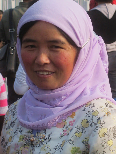 A muslim woman in Beijing